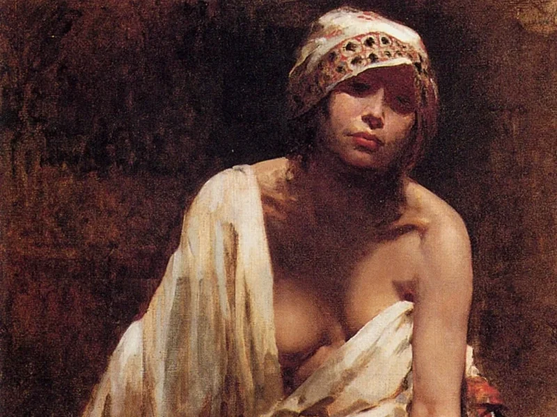 1869-Mario Borgoni - Una bellezza da harem